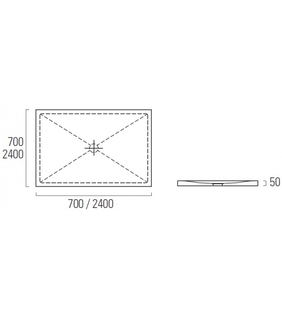 Domino Neutra Duschtasse