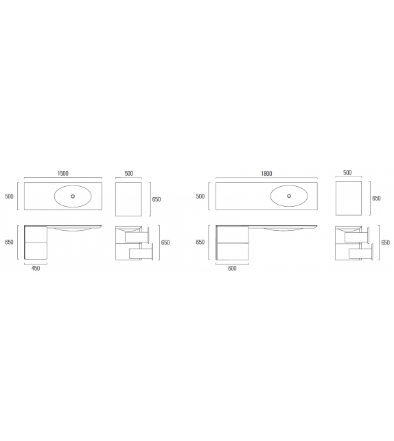 Neos Neutra Furniture with Integrated Basin