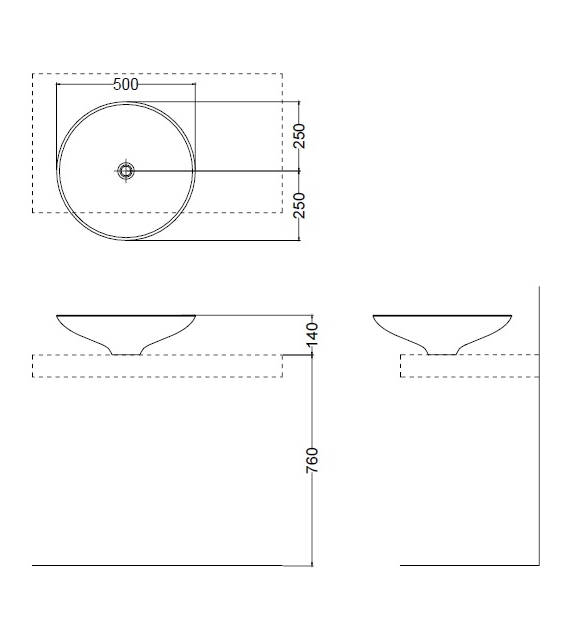 Naca Vanity Lithea Washbasin