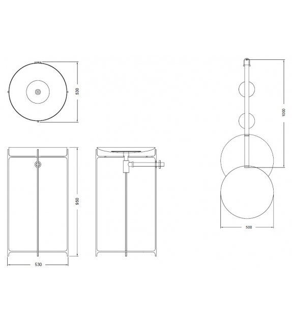 Maioliche di Pietra Lithea Waschbecken