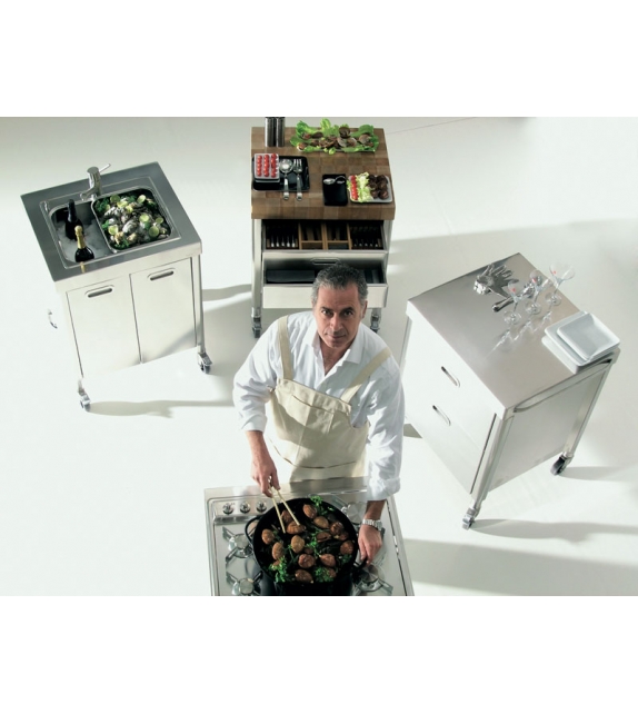 Composizione 70 Alpes Inox Kitchen