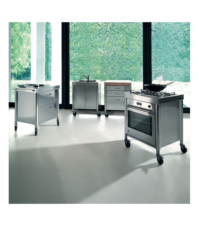 Composizione 70 Alpes Inox Cocina