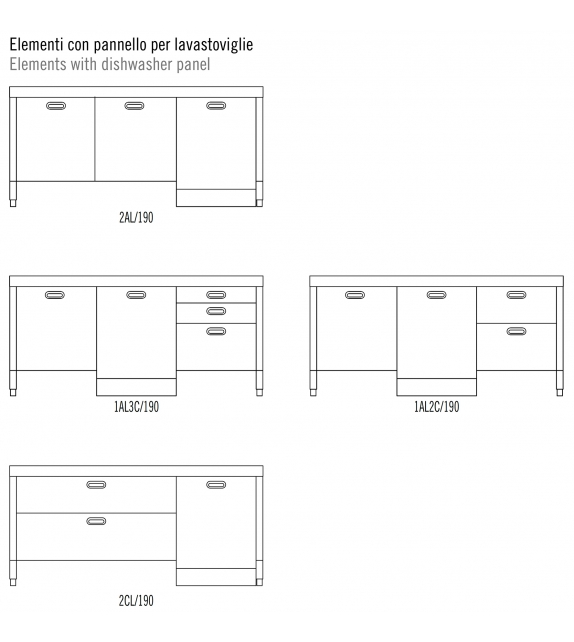 Cucine 190 Alpes Inox