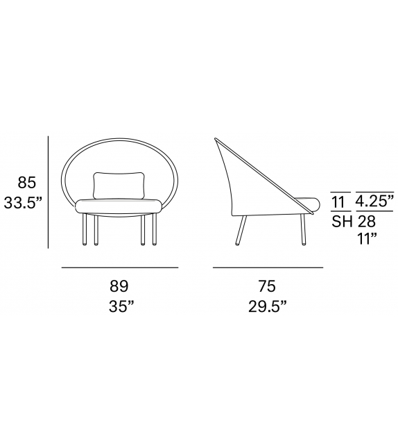 Twins Expormim Fauteuil Bas