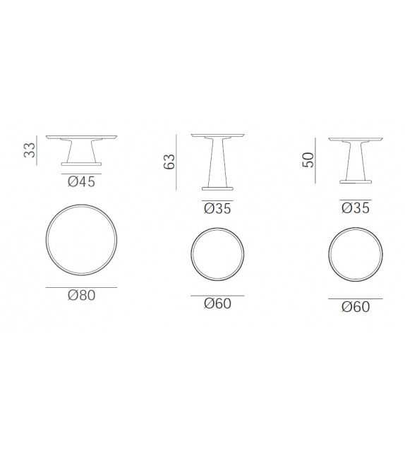 Next Gervasoni Mesita en Aluminio