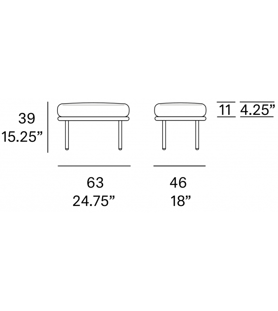 Twins Expormim Footstool