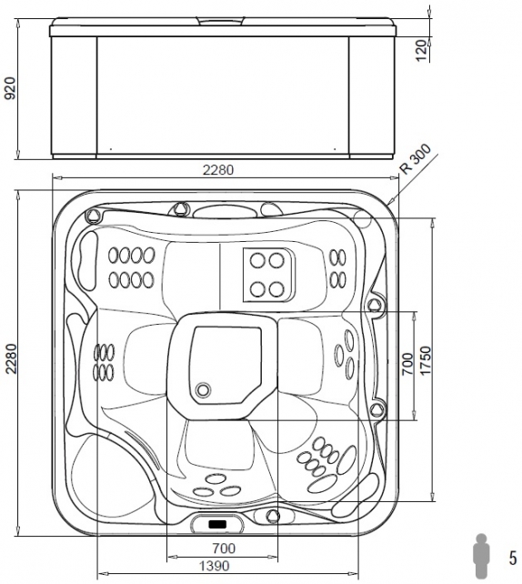 MySpa 228 Glass1989 Portable Spa
