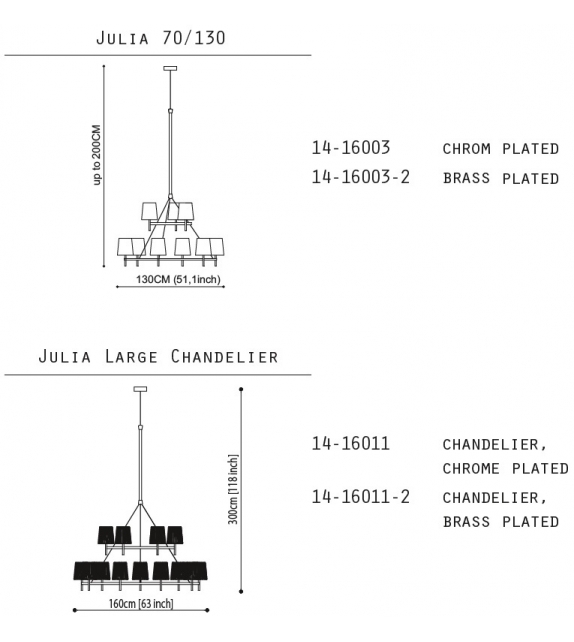 Julia Quasar Chandelier