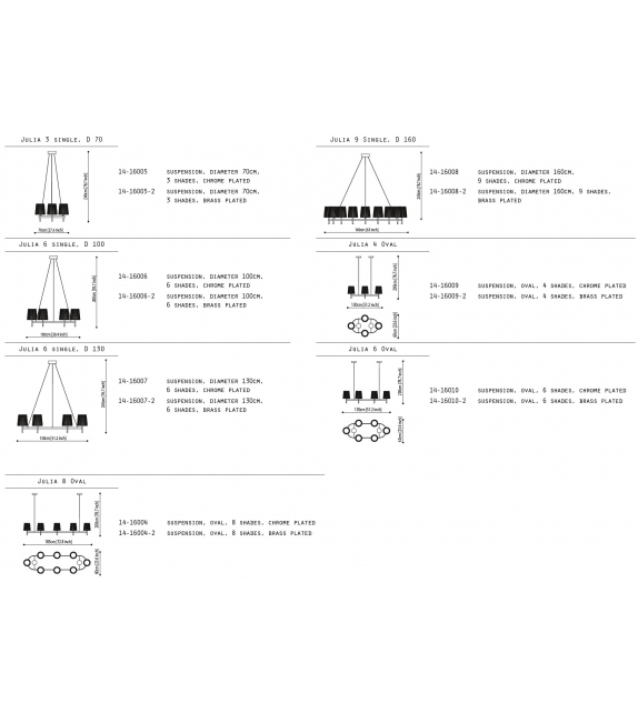Julia Quasar Lámpara de Suspensión