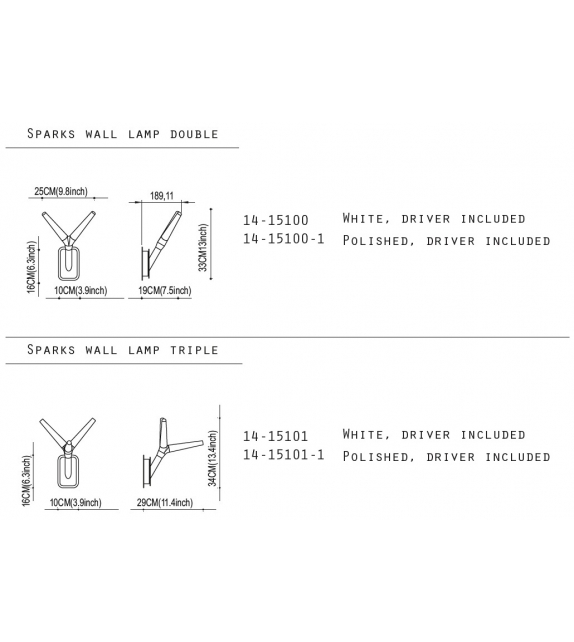 Sparks Quasar Lampe de Mur