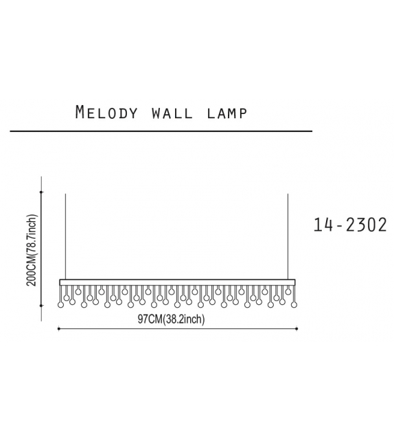 Melody Quasar Lámpara de Pared