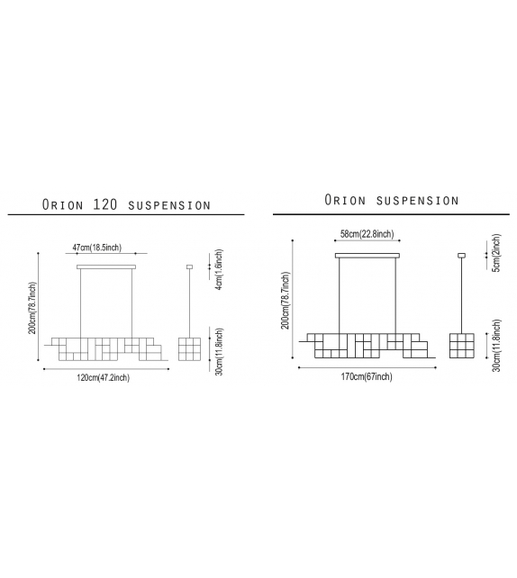 Orion Quasar Suspension Lamp