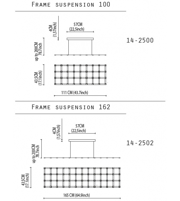 Frame Quasar Suspension Lamp