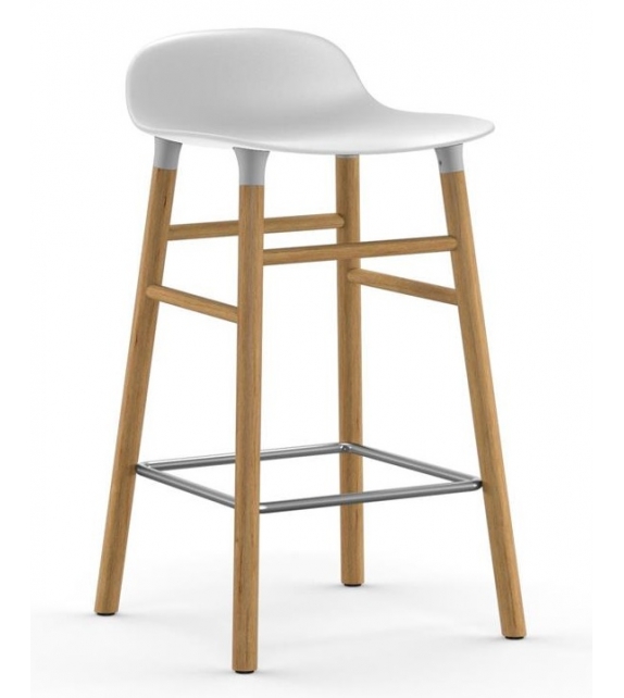 Form Normann Copenhagen Tabouret avec Pieds en Bois