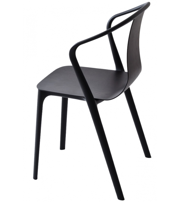 Belleville Armchair Wood Sessel Vitra