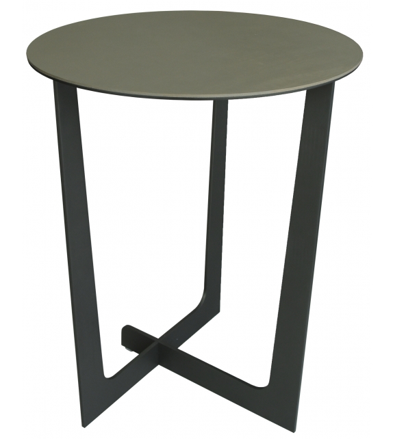 Ilary Saddle Extra Tavolino Rotondo Poltrona Frau