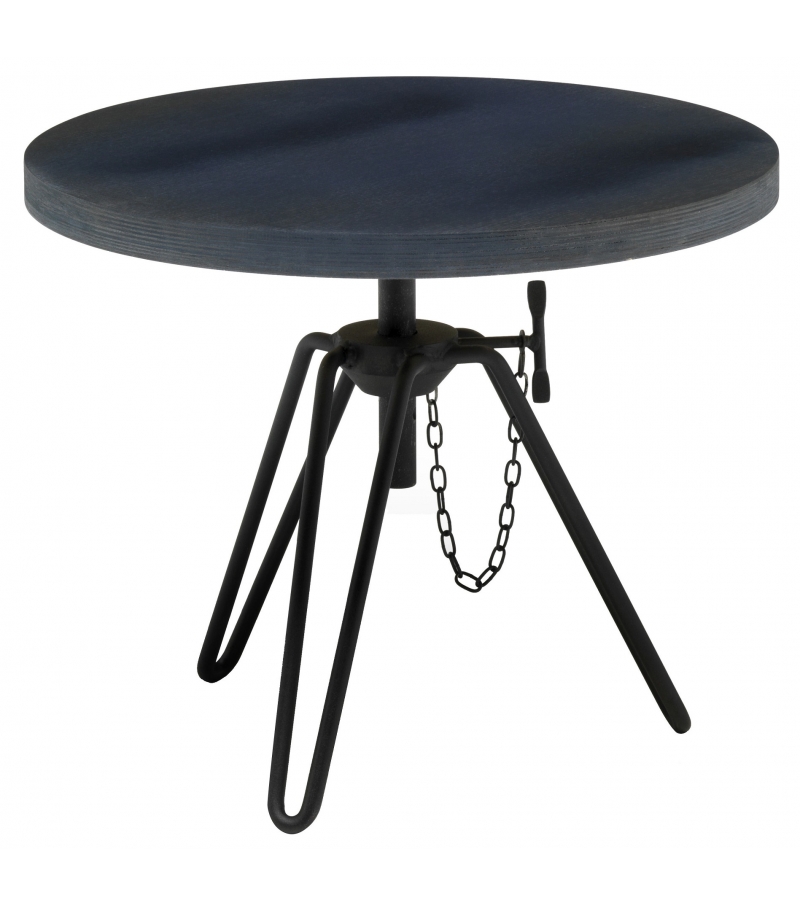 Overdyed Side Table Diesel with Moroso