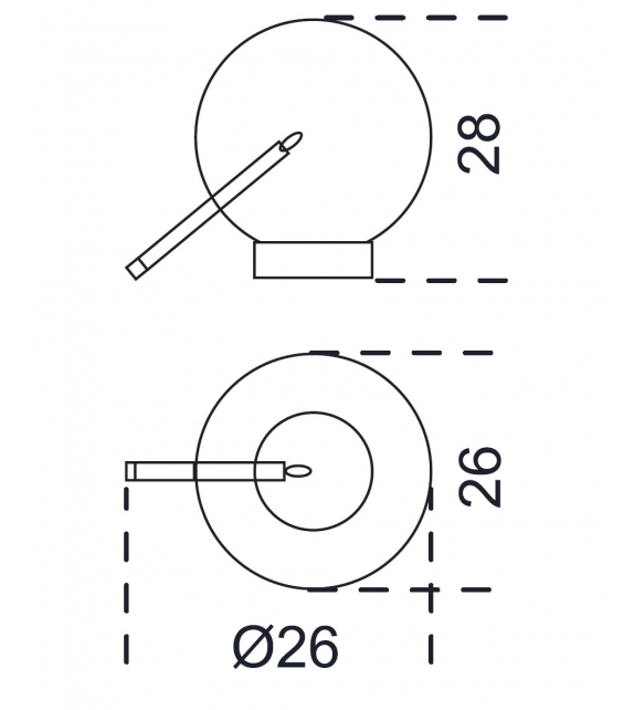 Bolle Tavolo 1 Gallotti&Radice Lámpara de Mesa