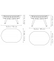 RS-Dining Table Oval RS Barcelona Tavolo