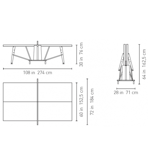 RS-Ping Pong Folding RS Barcelona Tischtennis