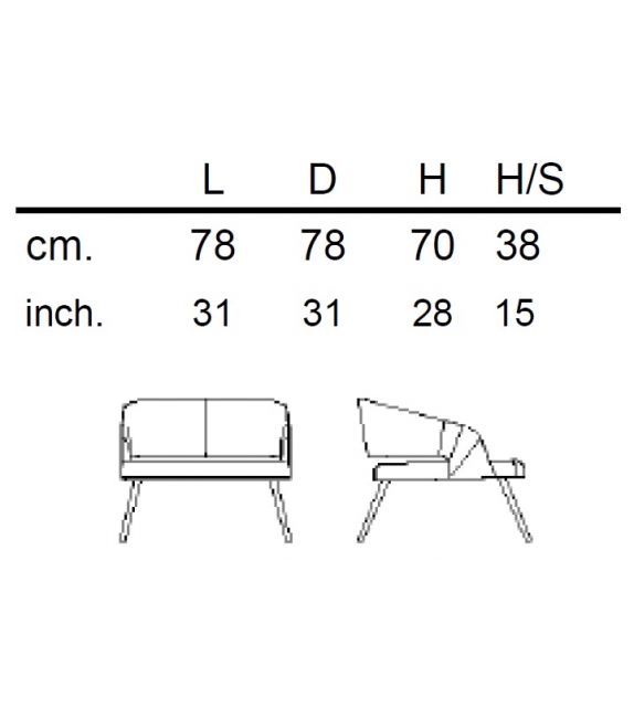 Thalis Lounge Emmemobili Poltroncina
