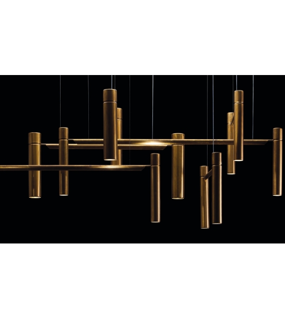 Tubular Horizontal Henge Lámpara de Techo