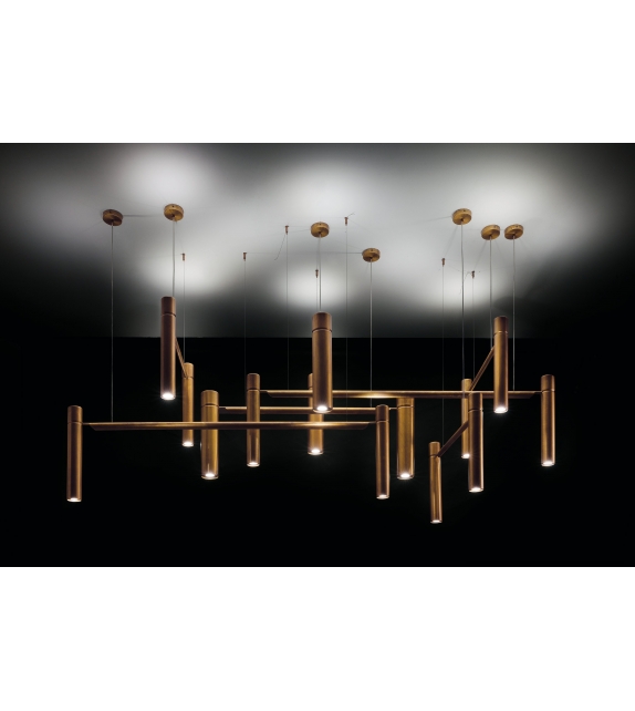 Tubular Horizontal Henge Lampada da Soffitto