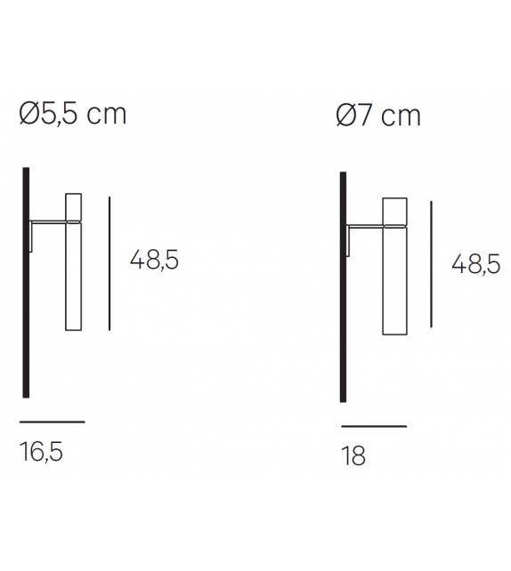 Tubular Light Henge Lampada da Parete