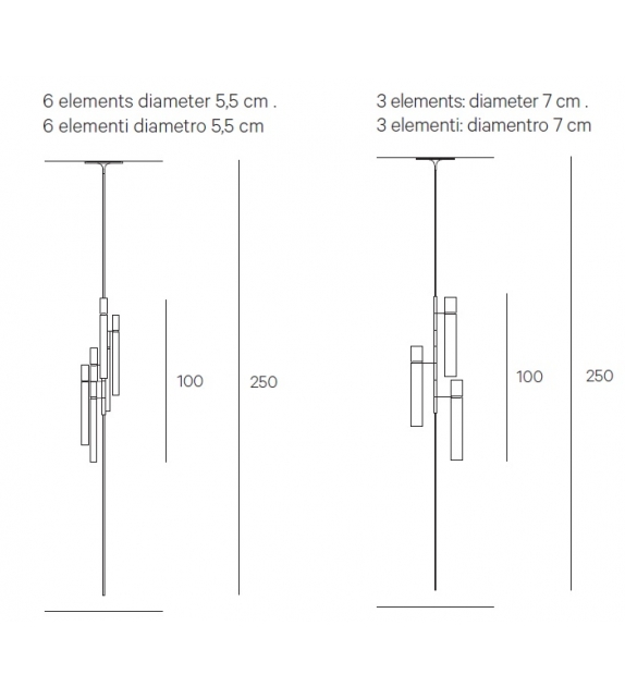 Tubular Light Henge Ceiling - Floor Lamp