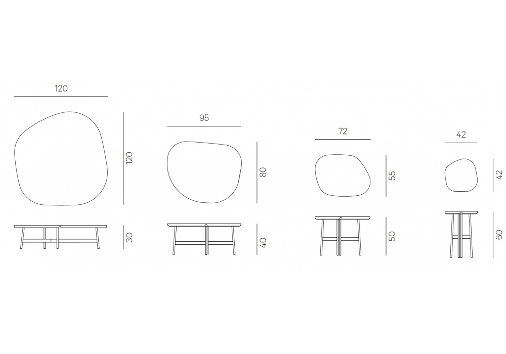 Primitive Henge Side Table Milia Shop