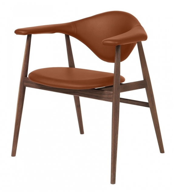 Masculo Gubi Silla con Base de Madera