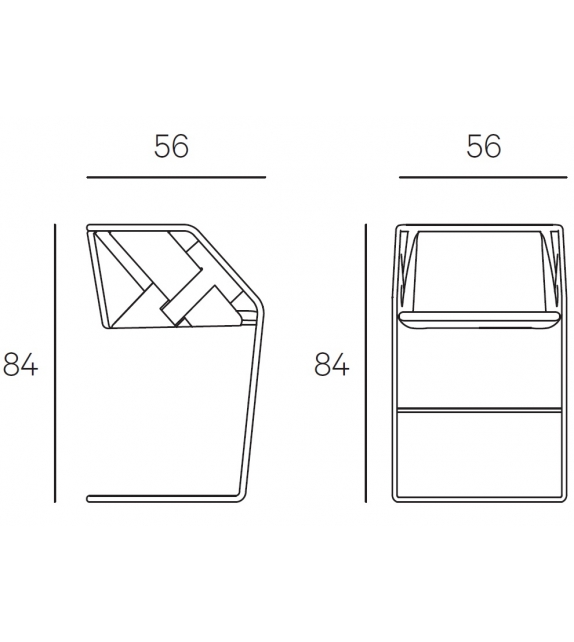 Strip Stool Henge Tabouret