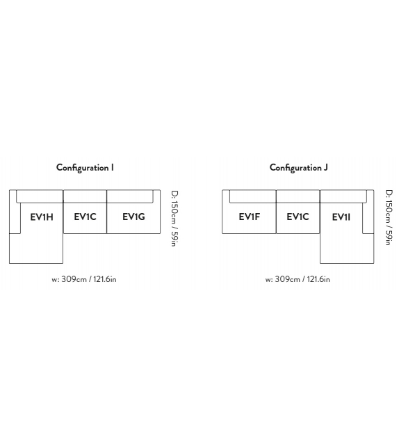 Develius &Tradition Sofá Modular