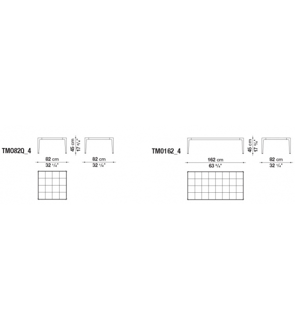 Mirto B&B Italia Outdoor Mesita