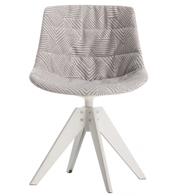 Flow Textile MDF Italia Chaise avec 4 Jambes VN