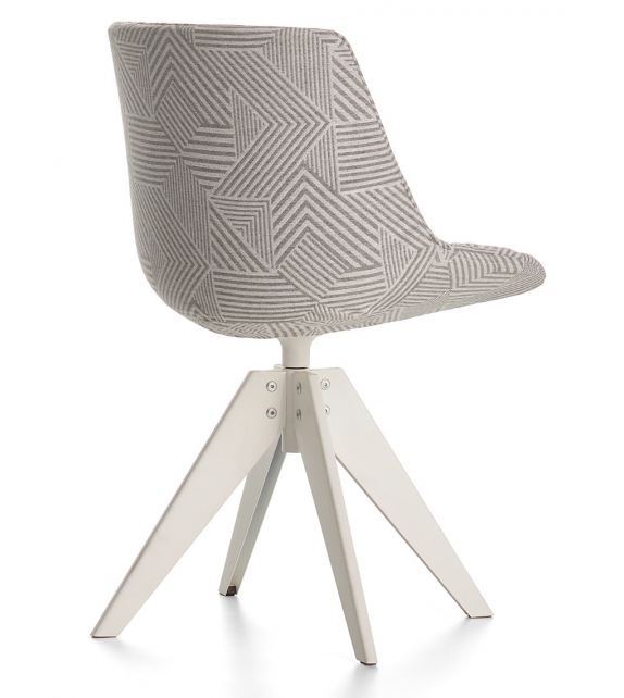 Flow Tessile MDF Italia Sedia con 4 Gambe VN