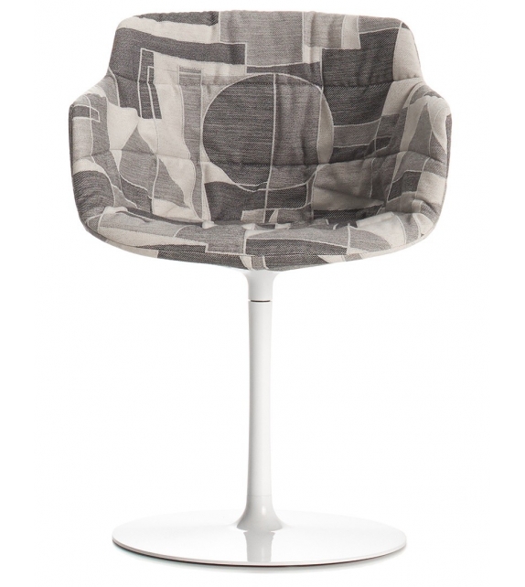 Flow Textil MDF Italia Silla con Pata Central