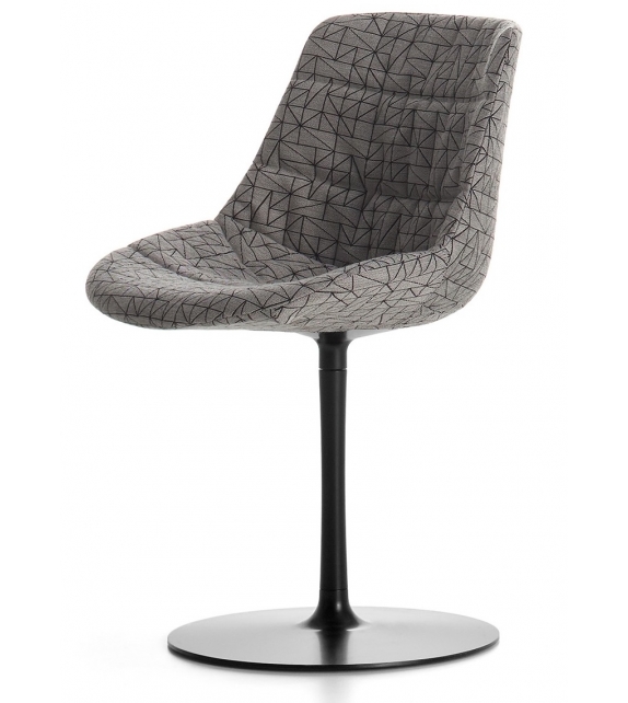 Flow Textil MDF Italia Silla con Pata Central