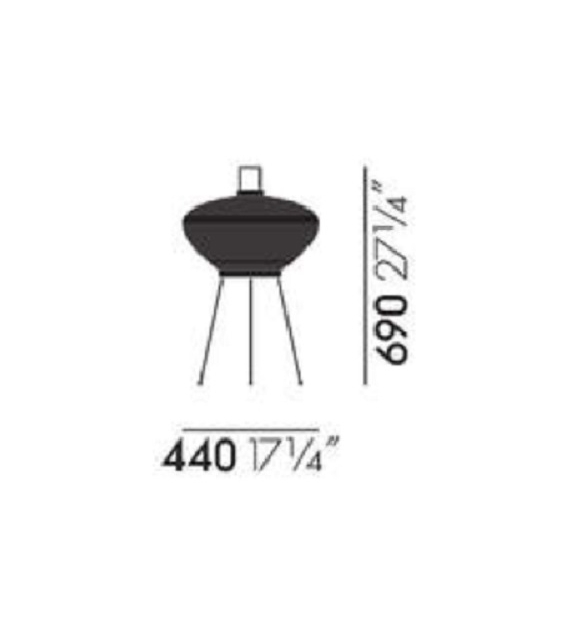 Akari 9A Vitra Floor Lamp