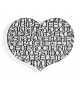 Metal Wall Relief International Love Heart Vitra Decoración