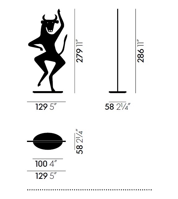 Silhouettes Bull Vitra Skulptur