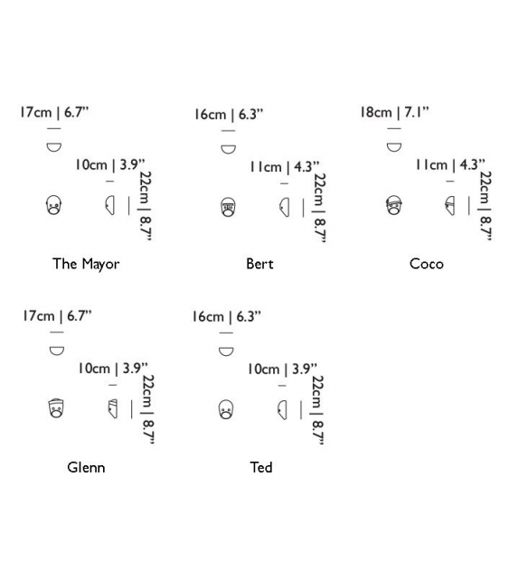 The Party Moooi Lampada da Parete