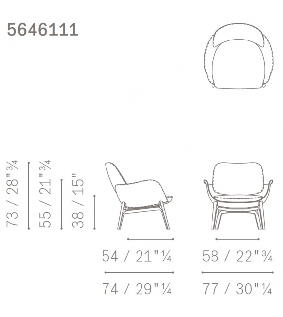 Martha Fauteuil Poltrona Frau