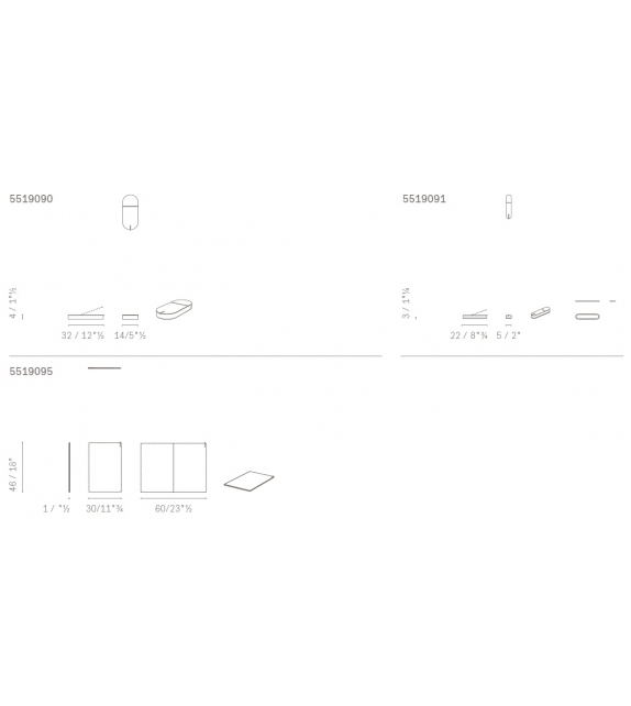 Gli Oggetti - Zhuang Poltrona Frau Schreibtischset