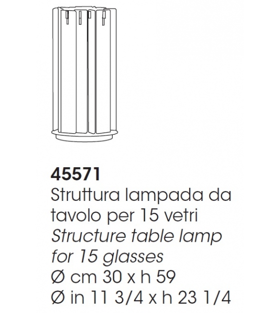 Swords Giorgetti Lampe de Table