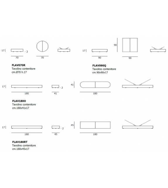 Flap Living Divani Table D'Appoint
