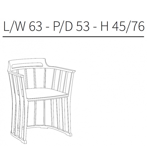Tredici Ceccotti Collezioni Petit Fauteuil