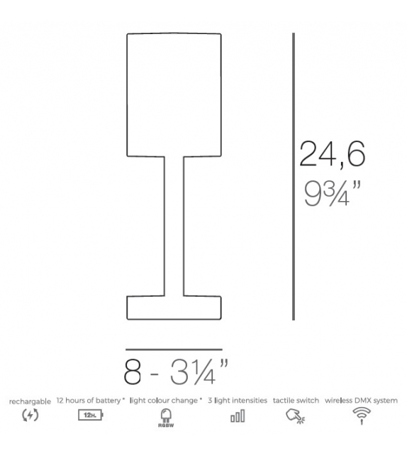Gatsby Prisma Vondom Lámpara de Mesa