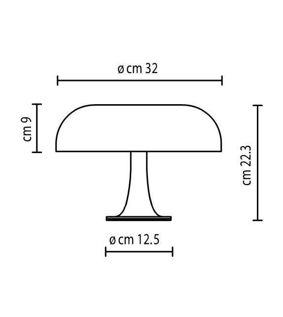 Versandfertig - Nessino Artemide Tischleuchte