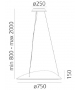 Ameluna Artemide Suspension Lamp